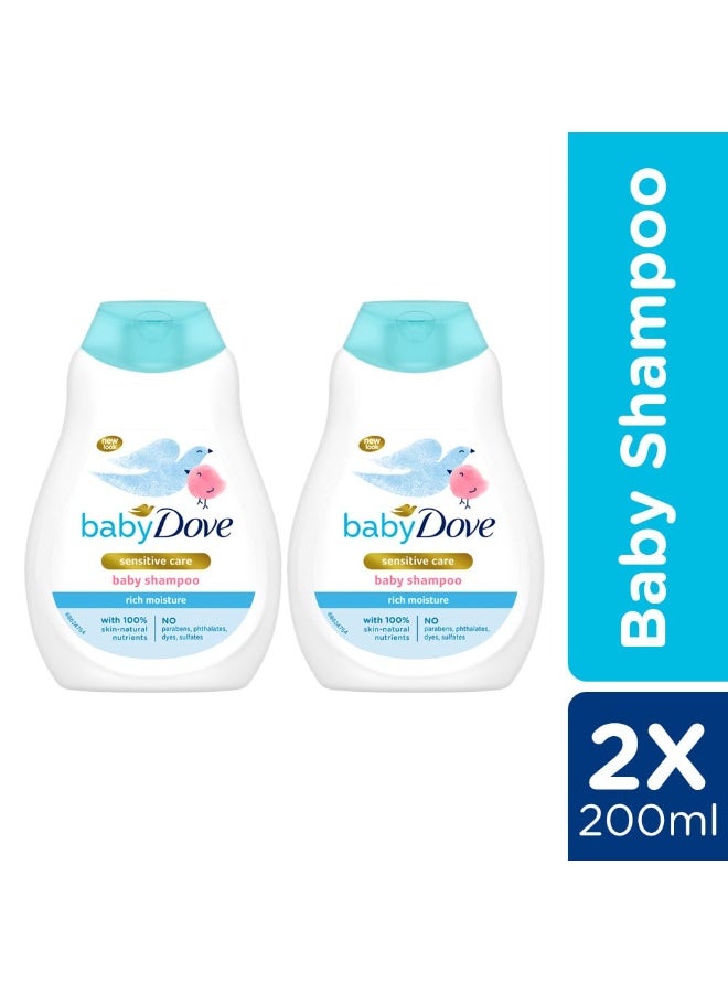 Dove Baby Dove Shampoo, 200 ml (Pack of 2) - Image 2
